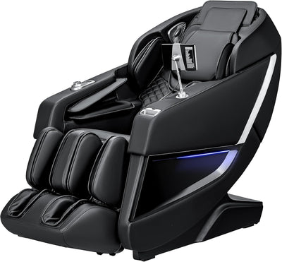 Homall 2025 Zero Gravity Full Body Massage Chair with SL-Track, Heating & AI Voice Control Shiatsu, Kneading, Tapping 8 Auto Programs 32 Airbags (Black)