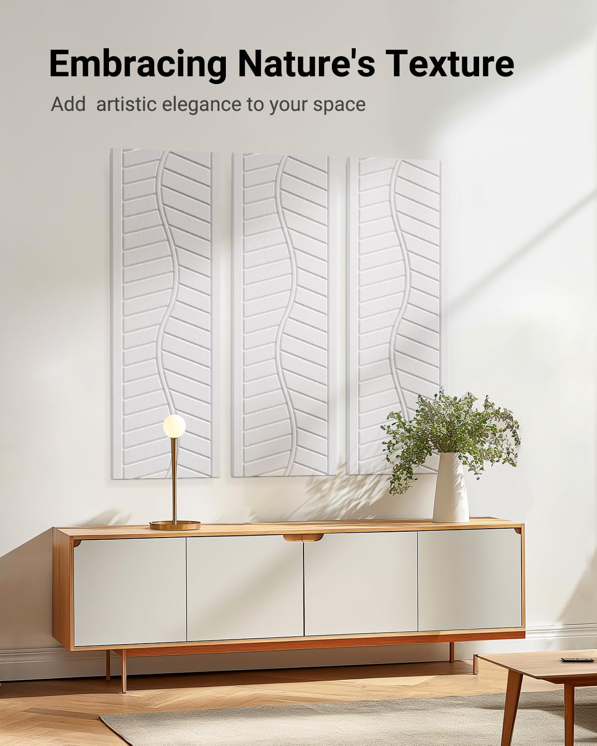 Topnaca Sound Proof Panels for Walls, 17"×11"×0.4" Self Adhesive Soundproof Wall Panels, 6 Pack High Density Sound Proofing Panels for Walls for Recording Studio Home Offices (White) Topnaca