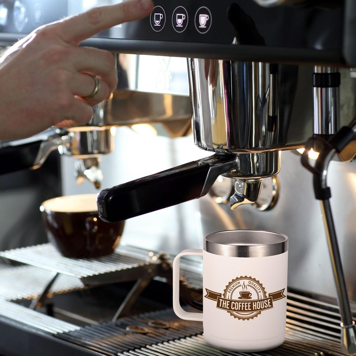 ColorSub 12 oz Sublimation Tumblers with Handle Insulated Stainless Steel Coffee Mugs Matte Tumblers Blanks with Gift Box, Heat Tape for Hot Cold Drinks, 8 Pack ColorSub