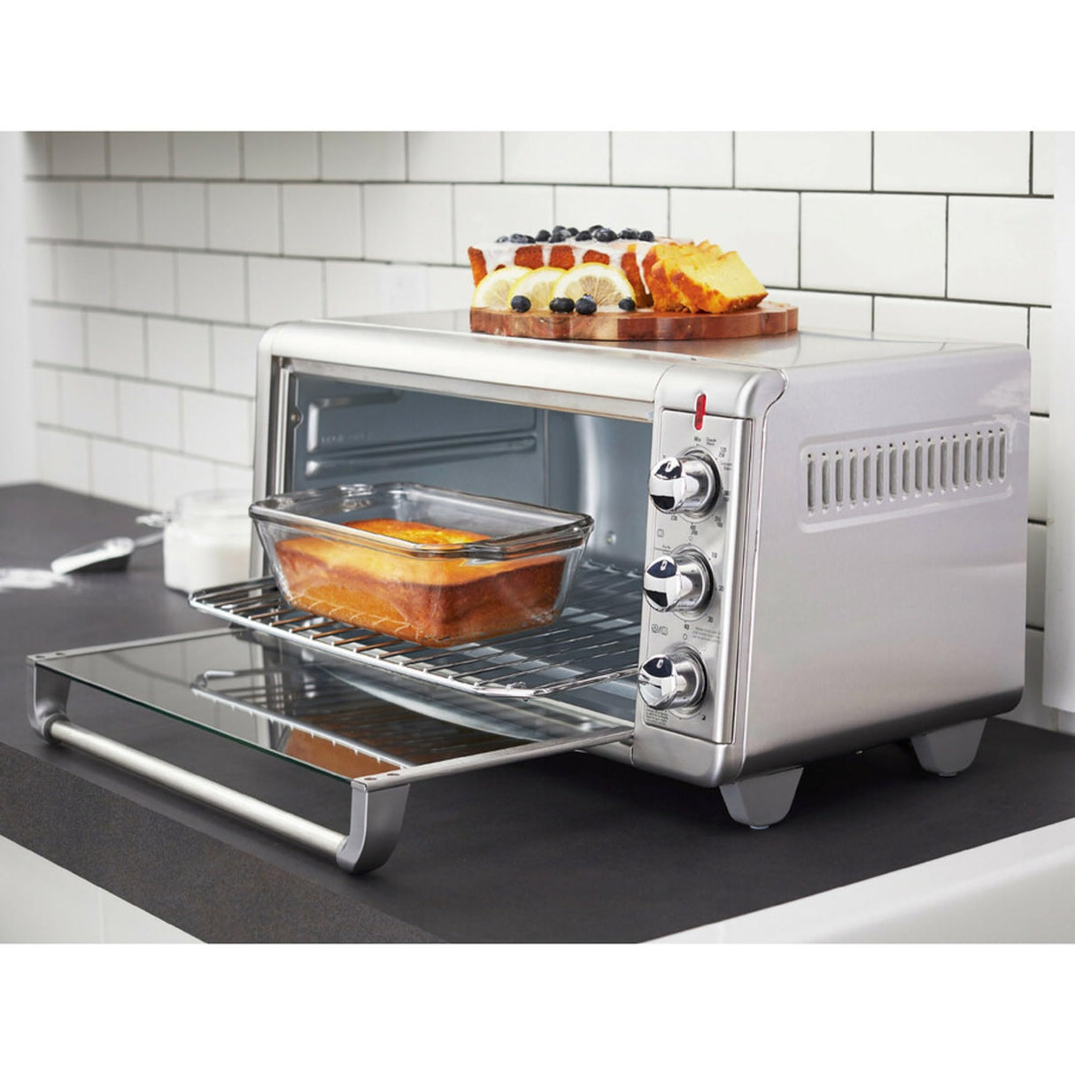 BLACK+DECKER Crisp 'N Bake Air Fry Toaster Oven, 8-Slice, 5 Cooking Functions, 60 Minute Timer, Stainless Steel BLACK+DECKER
