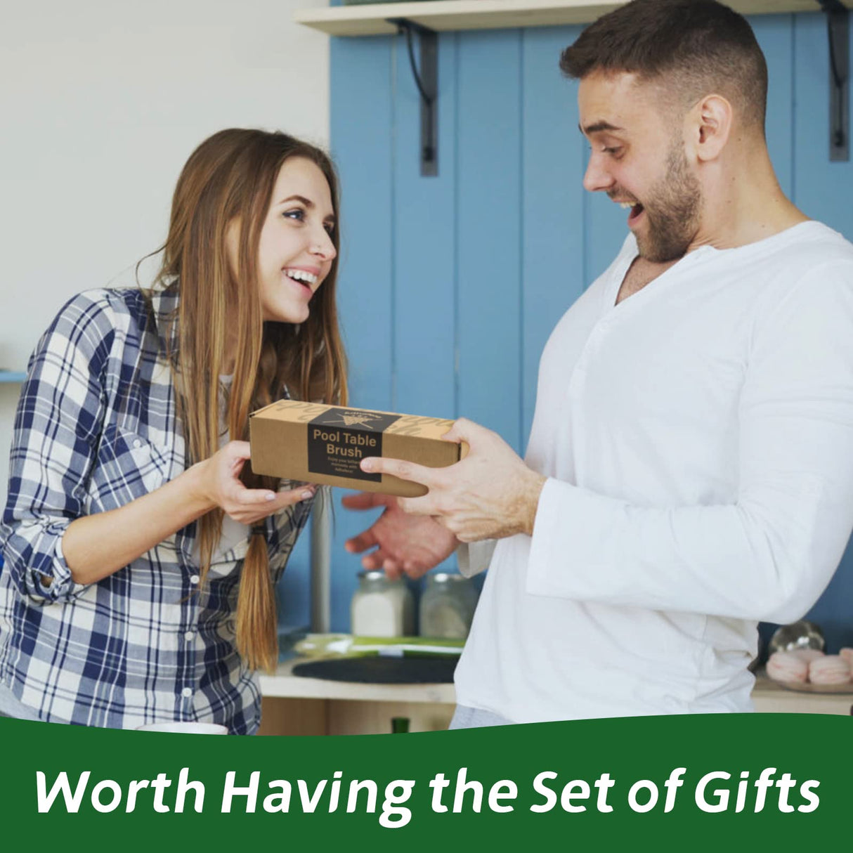 Adhafera Pool Table Brush for Felt, Billiard Table Brush Set Made of Solid Wood, Pool Table Accessories for Pool Table Cleaning Adhafera