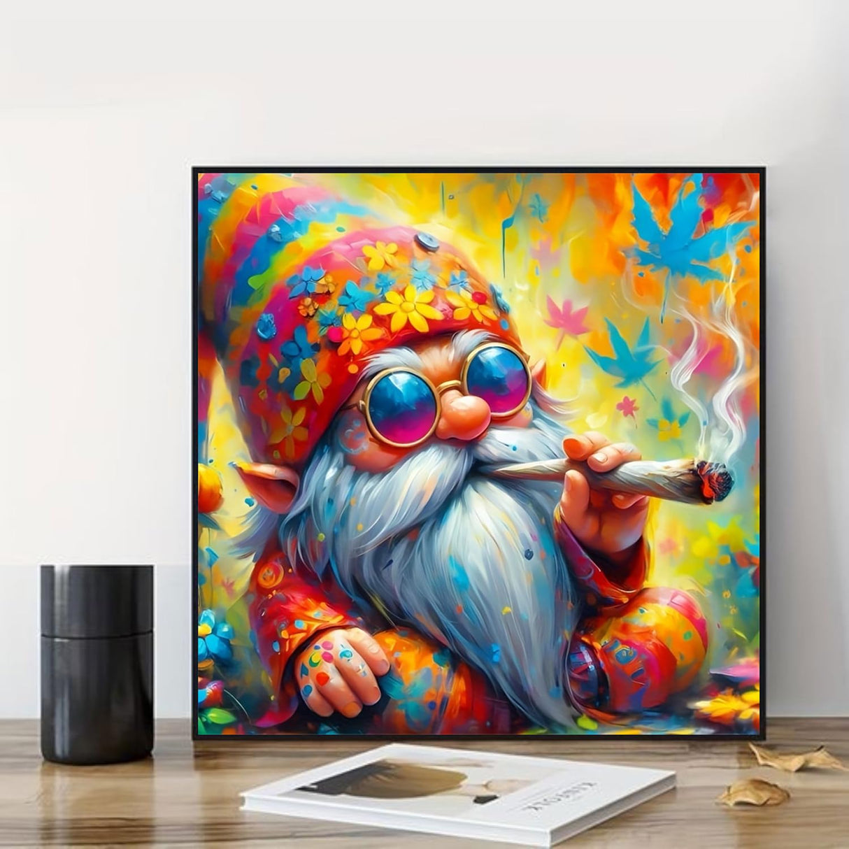 DIYCYCY Gnome 5D Diamond Painting Kits for Beginners,DIY Round Diamond Art Kits for Adults,Full Drill Diamond Dots Paintings Picture Gem Art for Adults Craft Home Wall Decor 13.78x13.78in DIYCYCY