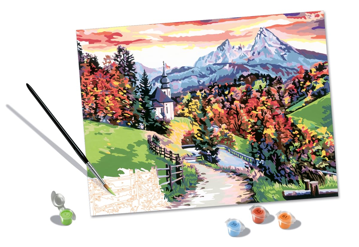 Ravensburger CreArt Beautiful Bavaria Paint by Numbers Kit for Adults - Painting Arts and Crafts for Ages 14 and Up Ravensburger