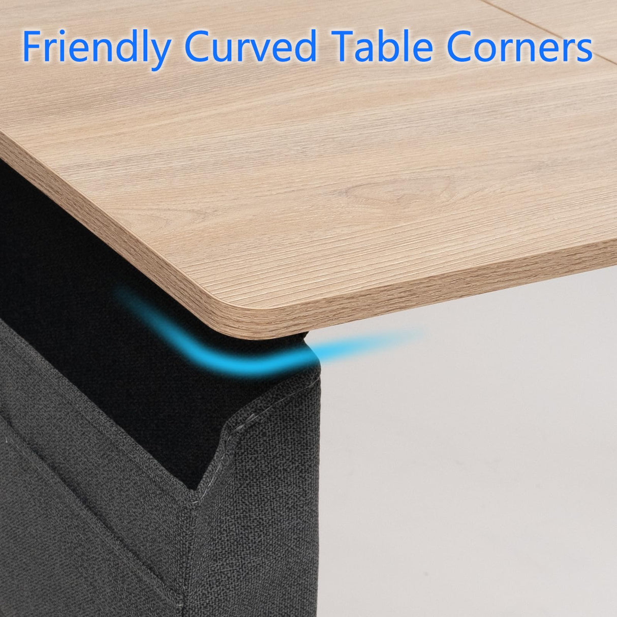 PORIYA 55x24 Inch Electric Height Adjustable Standing Desk with Cable Management, Acceptable 220V,Splice Board, Mouse Pad, 2-Outlet Power Strip with USB 20W Charger, and Casters(White Frame&Log Top) PORIYA