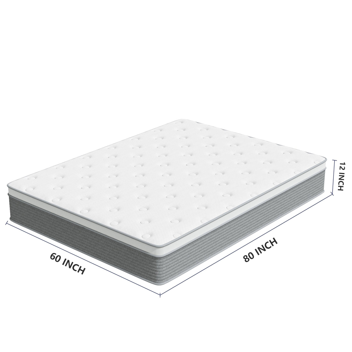 CIUANCE Queen Mattress, 12 Inch Queen Size Bed Mattress in a Box with Memory Foam and Pocket Spring for Medium Firm Feel, Fiberglass Free, Motion Isolation, CertiPUR-US CIUANCE