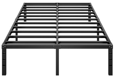 HLIPHA Metal Platform Bed Frame 14 Inch Tall,No Box Spring Needed,King Size Bed with Heavy Duty Strong Support Slats,Easy to Assemble,Black