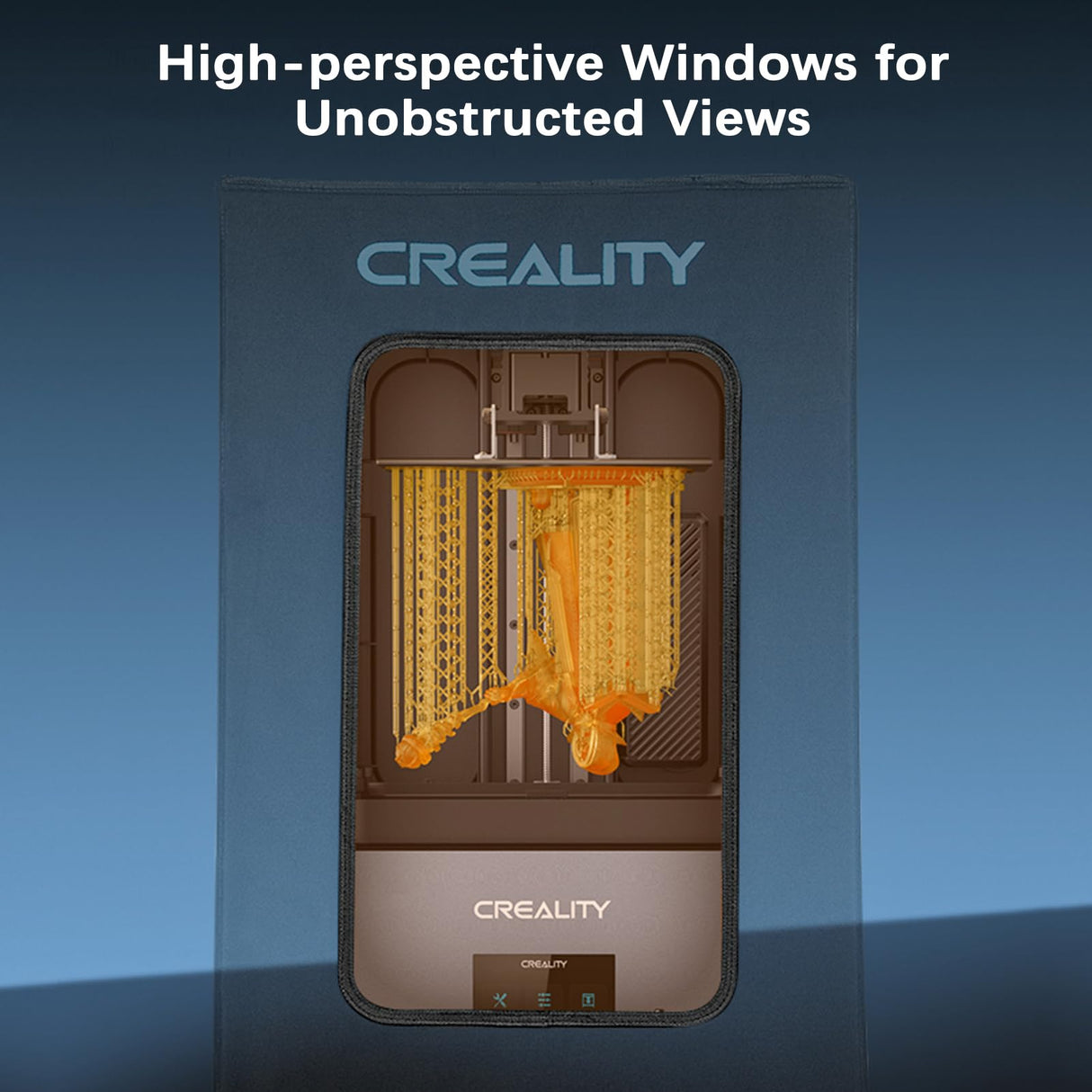 Creality Resin 3D Printer Enclosure Protective Cover with Ventilation, Carbon Filter, Fresh Air, Dust&Noise Reduce Tent for HALOT ONE/PLUS/PRO, HALOT SKY, HALOT LITE, HALOT MAGE/PRO, HALOT RAY, LD-006 Creality