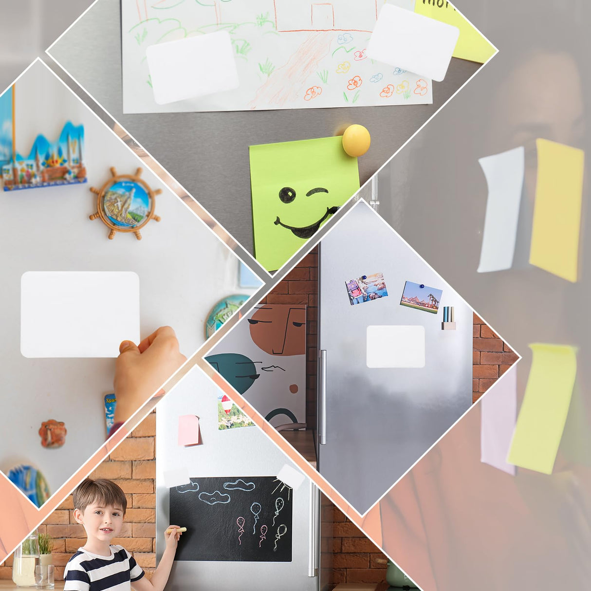 PATIKIL 3.7x3.7 in Sublimation Magnet Blanks, 10pcs Sublimation Blanks Products Personalized Refrigerator Magnets for Kitchen Fridge Home Decor, Round PATIKIL