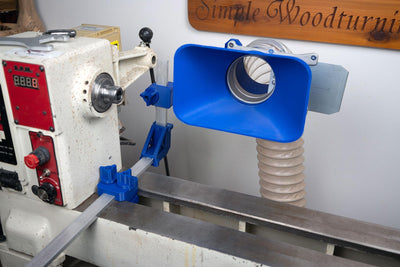 Simple Dust Collection System for Split-Bed Wood Lathe (Fits Wet/Dry Vac, JET 1221 Lathe)