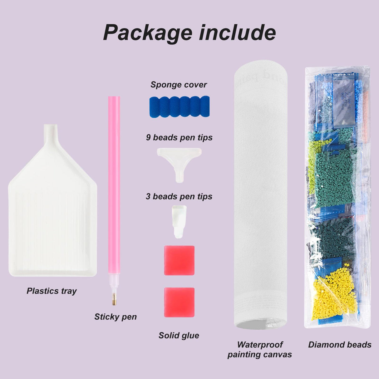 Stalente Diamond Painting Kits for Adults, 5D DIY Diamond Art Kits for Beginners Round Full Drill Diamond Painting for Home Wall Decoration Gift 12×12inch, Truck Stalente