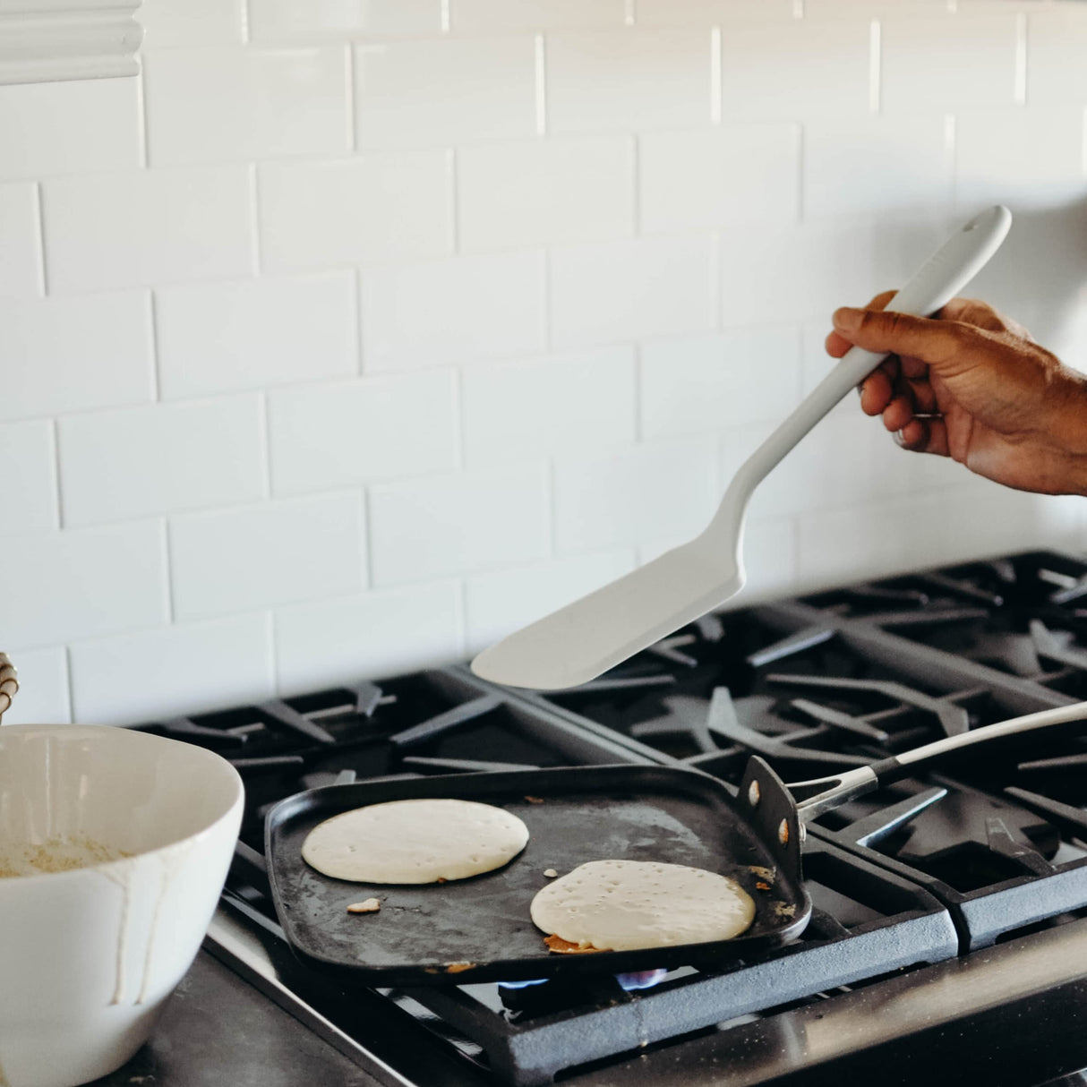 GIR: Get It Right - Premium Ultimate Silicone Spatula Turner - 12.6" x 3.0"x 0.7"- Seamless One Piece Design, Nonstick & Heat Resistant, Rubber Spatula, Baking & Cooking, BPA-Free - Slate GIR