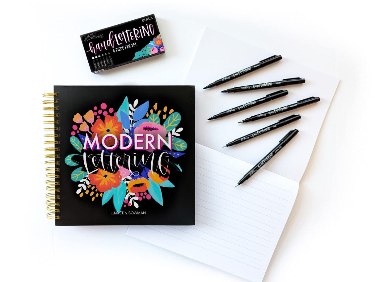 Calligraphy Kit for Beginners - Calligraphy Pen Set with Calligraphy Workbook June & Lucy
