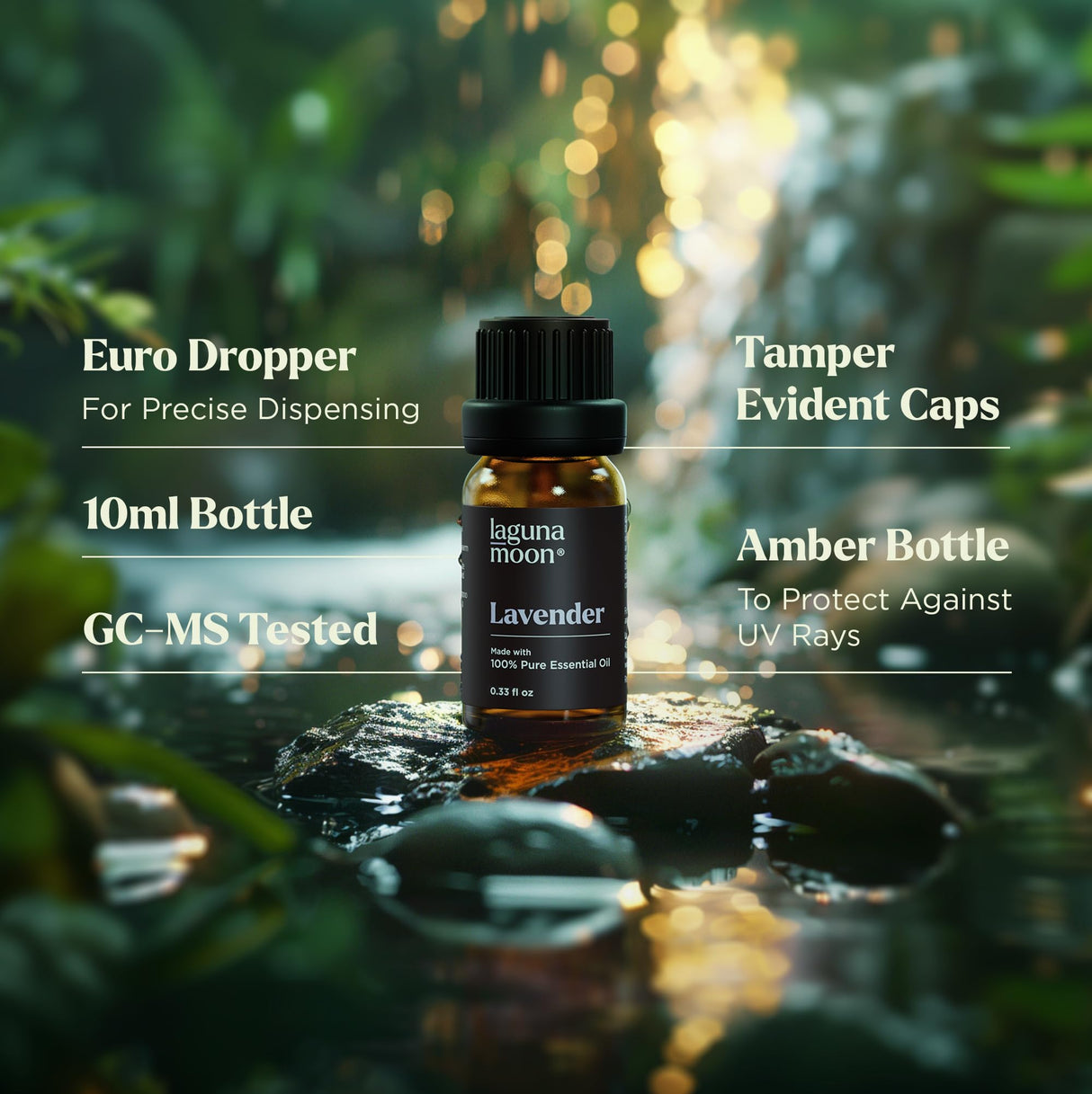 Essential Oils Set - Top 6 Blends for Diffusers, Home Care, Candle Making Scents, Fragrance, Aromatherapy, Humidifiers, Gifts - Peppermint, Tea Tree, Lavender, Eucalyptus, Lemongrass, Orange (10mL) Lagunamoon