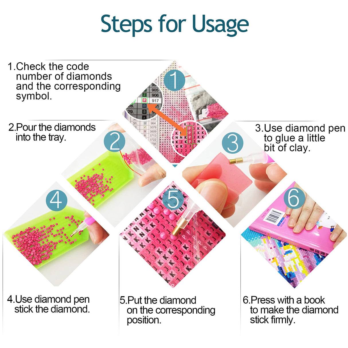 Reofrey DIY Diamond Art Kits for Adults Fish, Animal Full Drill Round Rhinestone Diamond Painting Kits, Cross Stitch Embroidery Canvas for Crafts Home Wall Decor 30x40cm Reofrey