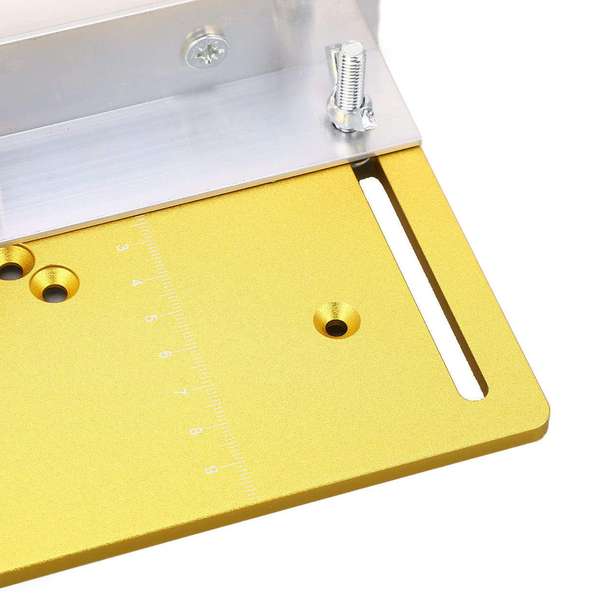 Aluminium Router Table Insert Plate, Metal Router Lift System DIY Router Table for Woodworking Benches Router Plate Wood Tools Milling Trimming Focket
