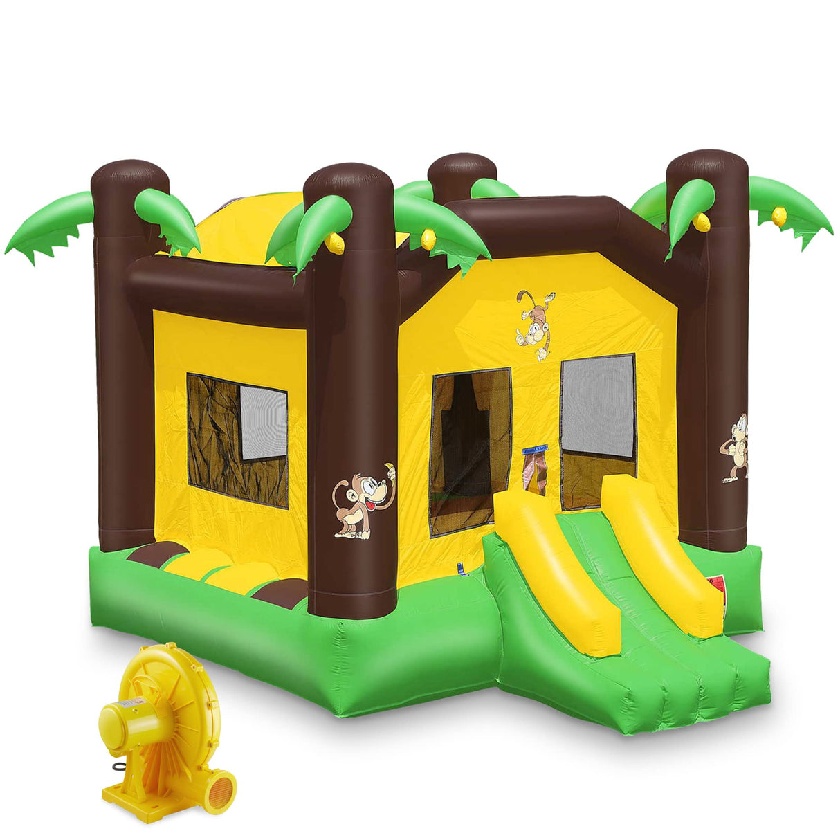 Cloud 9 Commercial Grade Jungle Bounce House with Blower - 100% PVC 17' x 13' Inflatable Bouncer Cloud 9