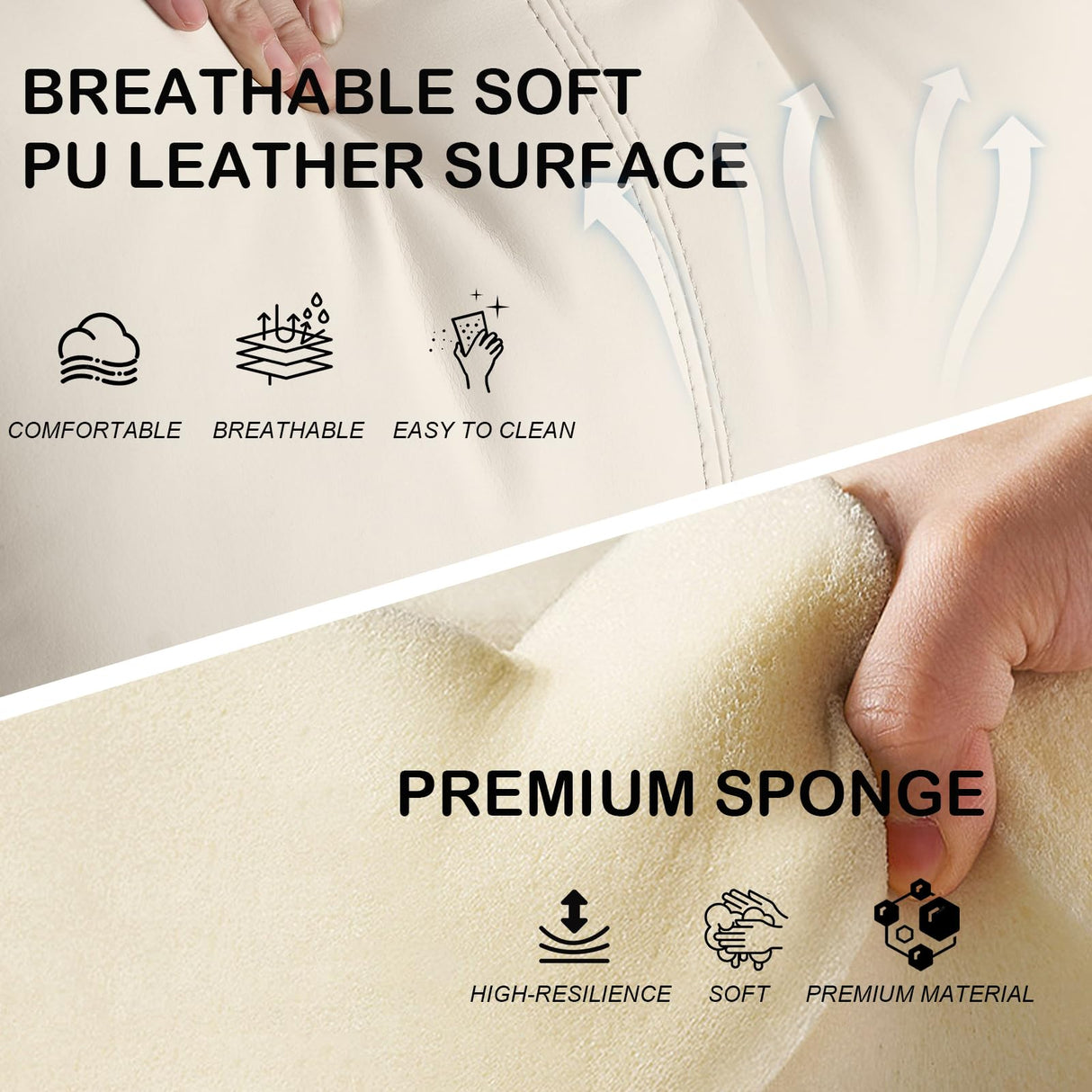 Power Recliner Chair with Heat and Massage for Adults - Home Theater Seating with LED Lights,Cup Holders,Side Pocket,USB Port - Recliner Sofa for Living Room (Beige, Single Recliner) WISHDEER