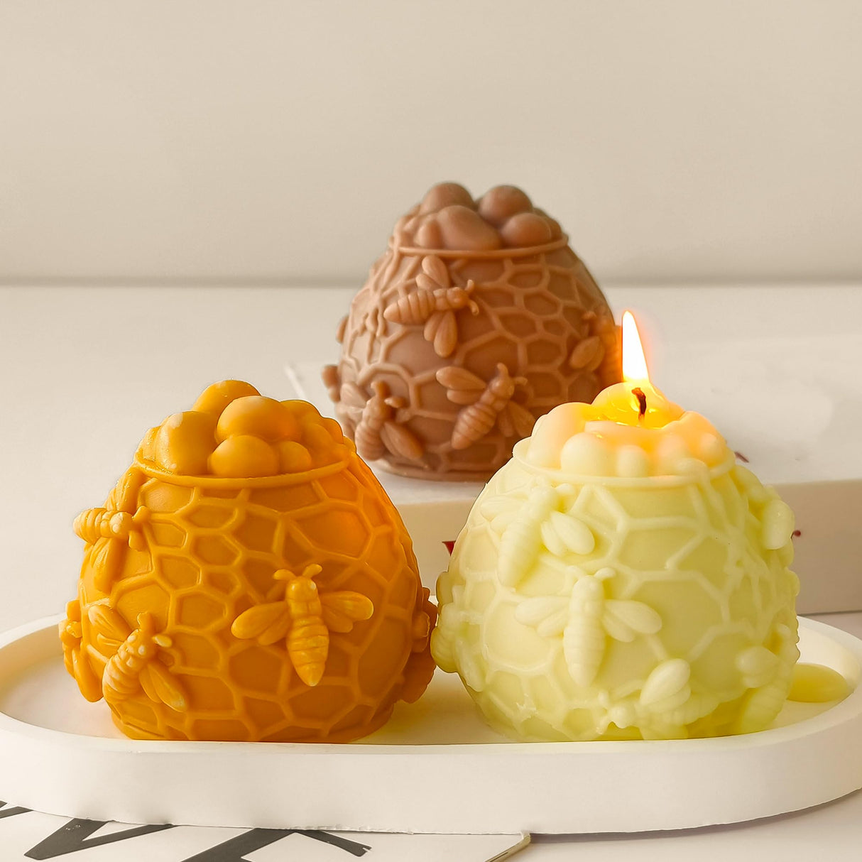 Honeycomb Silicone Cylinder Mold for Resin Casting & Candle Making ESEDAGE