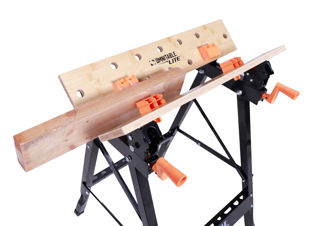Disston OmniTable Lite Portable Workbench Worktable Fully Adjustable Tilting Table is Great for Clamping. OmniTable
