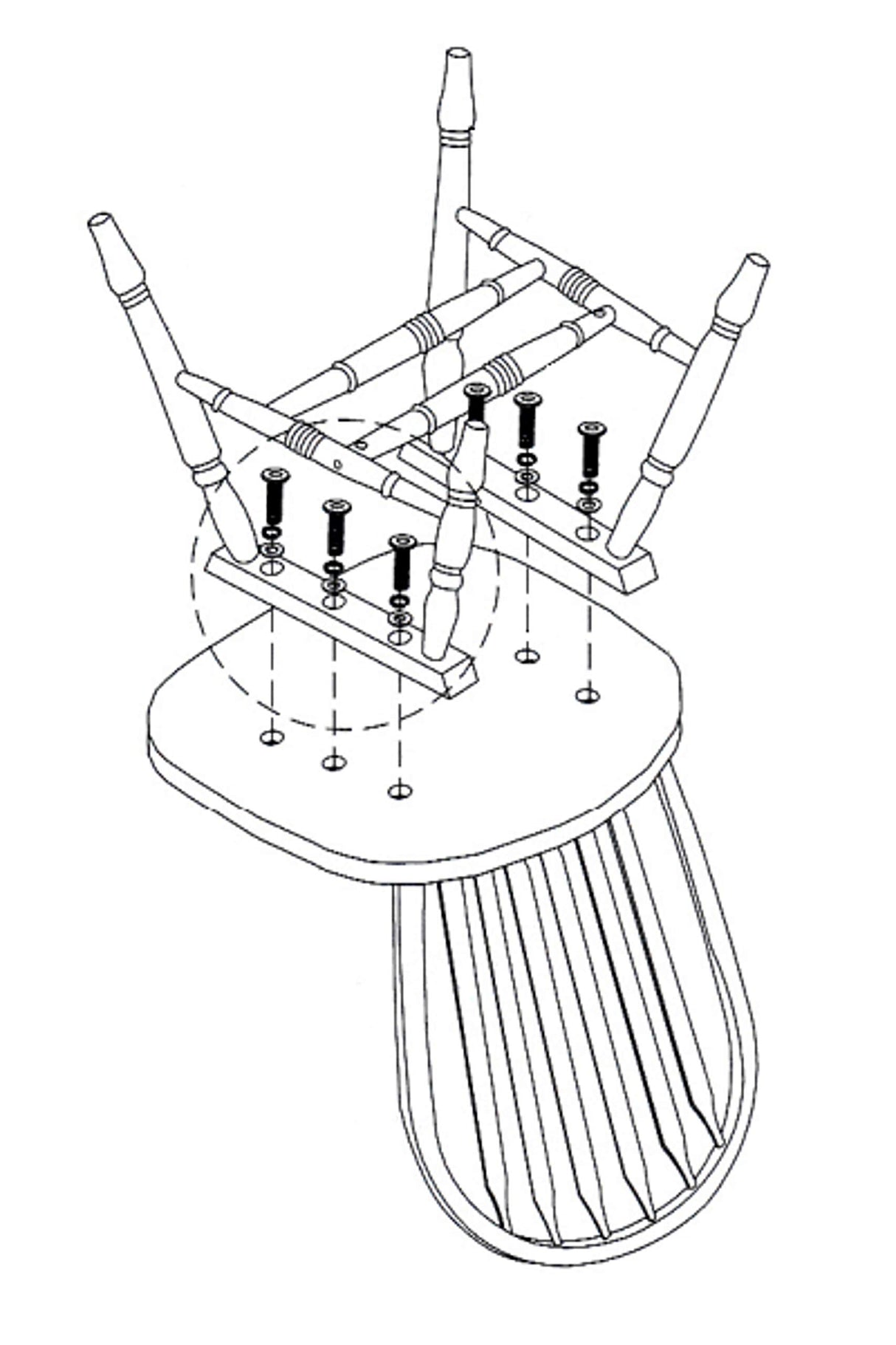 Sunset Trading Oak Selections Dining Chair, Light Finish 19.5D x 20W x 38H in Sunset Trading