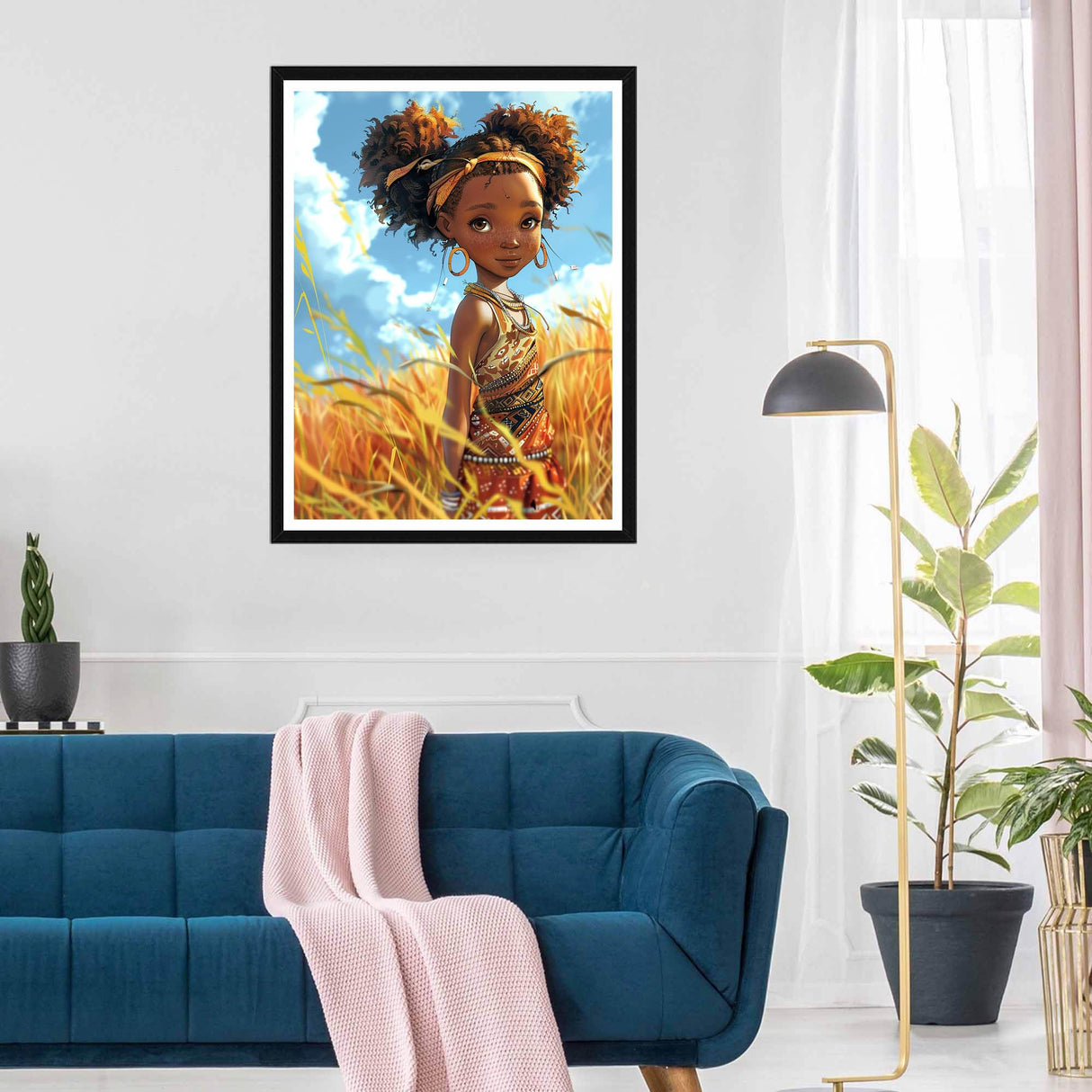 SKRYUIE 5D African American Diamond Painting Kits - DIY Diamond Art Kits for Adults Autumn, Full Round Drill - Crystal Cross Stitch - Adults Craft for Wall & Office Decor - 12x16 Inch z1 SKRYUIE