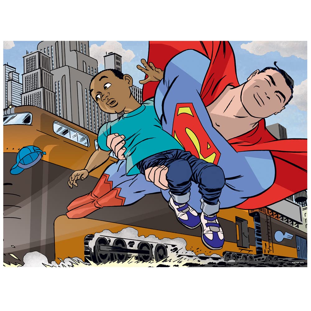 Superman Saves He Day 500 Piece Jigsaw Puzzle for Adults, 16" L X 21.5" W GRAPHICS & MORE