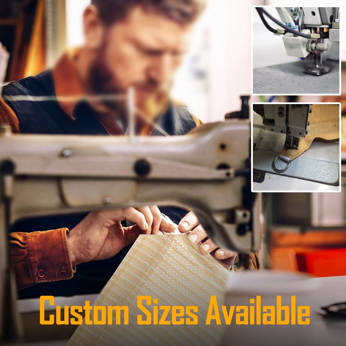 8' x 18' Sun Shade Sail Canopy Awning Permeable Fabric Pergola Cover, for Outdoor Patio Lawn Garden Backyard Carport, Brown INCHRISL