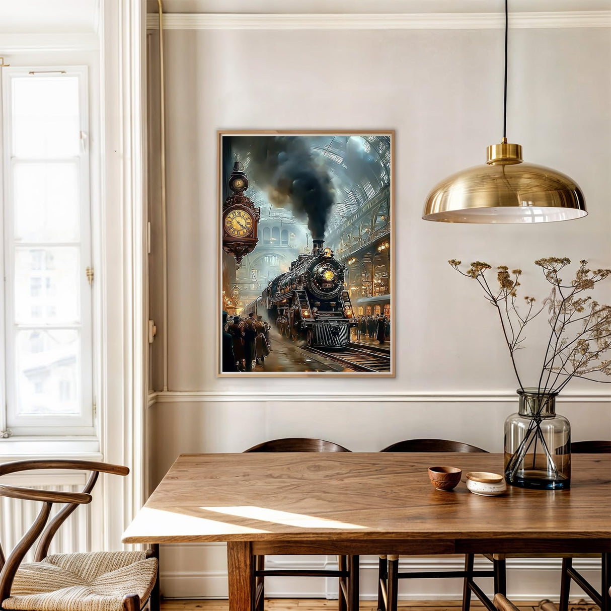 AIRDEA Train Diamond Art Painting Kits for Adults,Diamond Painting 12x16in,DIY Gem Art Kits AIRDEA