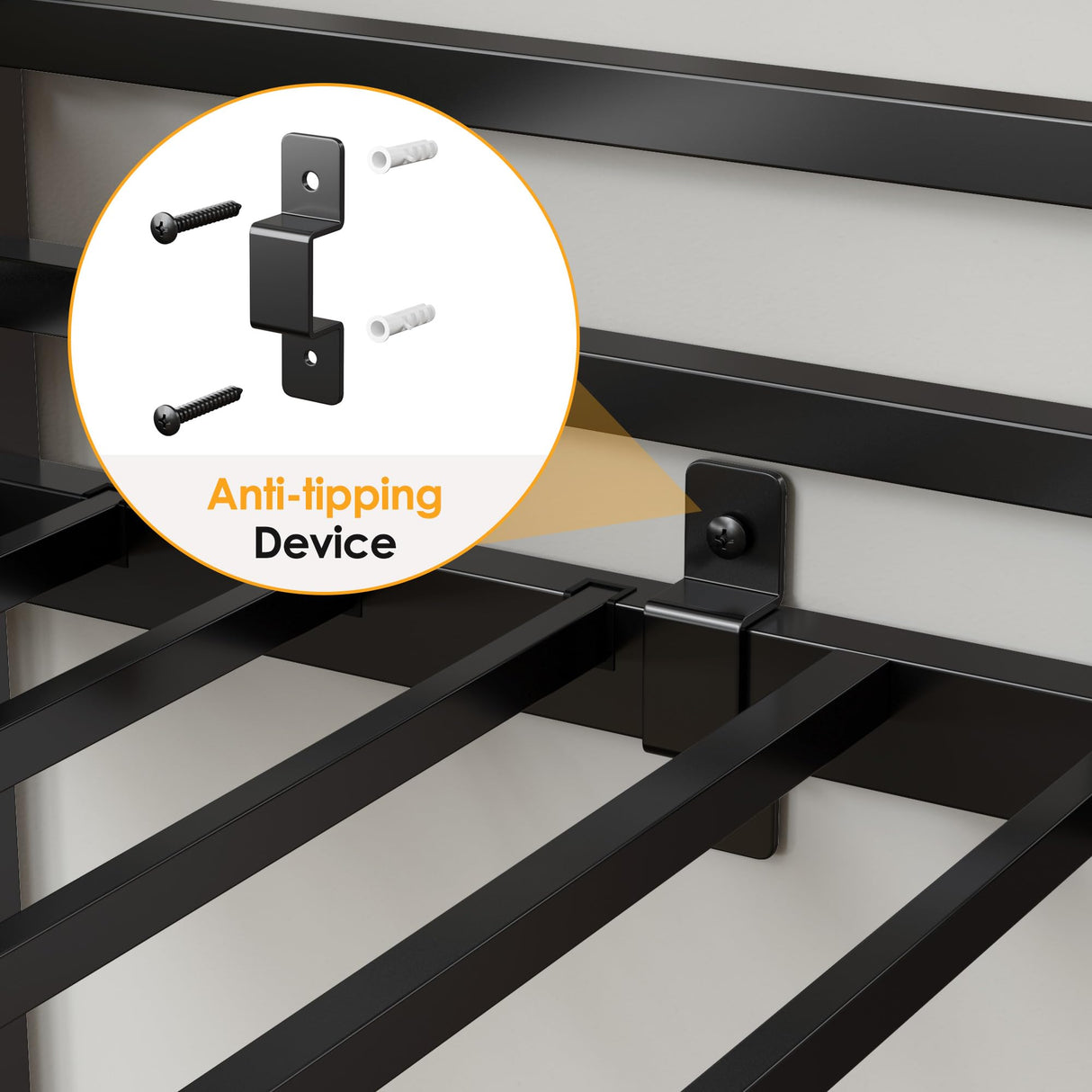 soges Twin Size Metal Loft Bed with Storage Stairs & Drawers,Space-Saving Heavy-Duty Bed Frame for Teens and Junior, No Box Spring Needed, Easy Assembly, Black soges