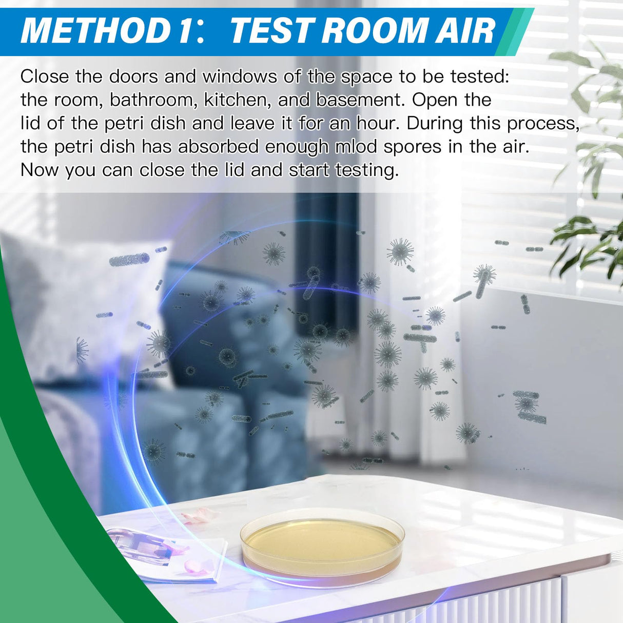 Mold Test Kit for Home - 12 Simple Detection Tests,Test HVAC System,Home Surfaces,& Indoor Air Quality Testing Kits,DIY Mold Detector at Home,includes Detailed Mold Identification Guide,air tester KAYENQO