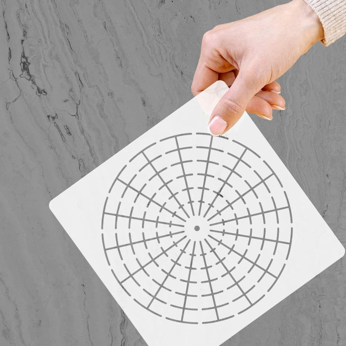 YKW 6 Pack Circle Mandala Stencils Templates, 7/9/11 Inch Reusable Drawing Tools, Mandala Dotting Templates for Rock Painting, Canvas, Wood Art Projects, DIY Craft Supplies YKW