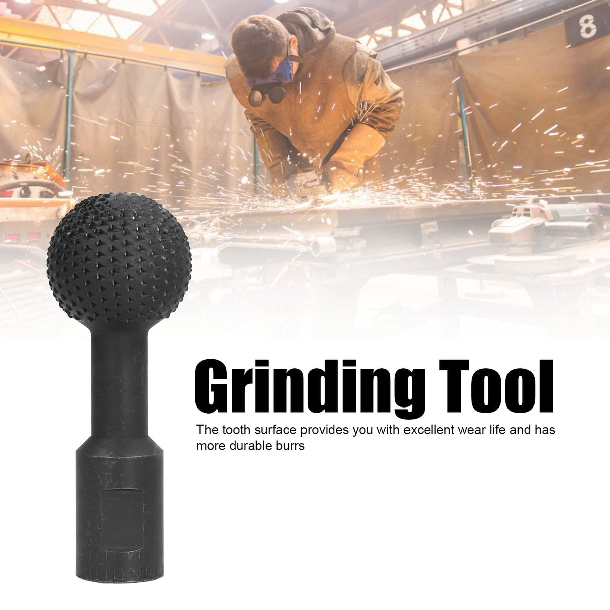 Ball Gouge for Wood Carving, Wood Carving Drill Bit Set Woodworking Ball Grinding Head Grinding Tool Spherical Grinding Head for Woodworking for Engineering Entatial