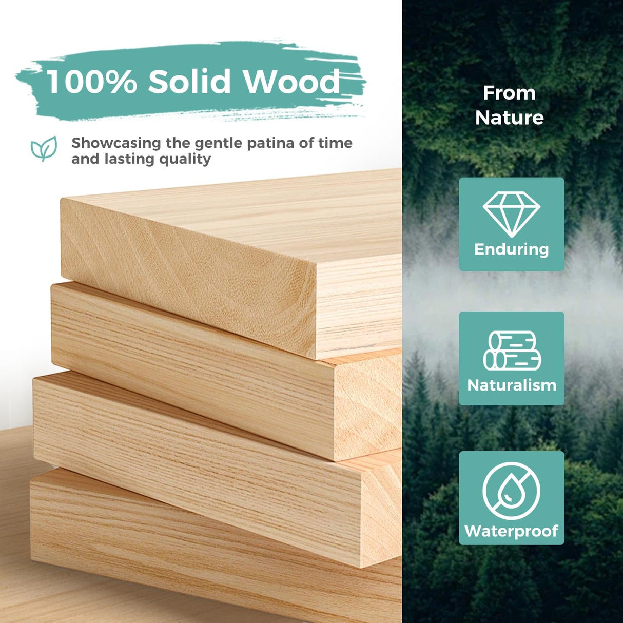 MORDEER Solid Wood Dining Chairs Set of 6, Wooden Dining Room Chairs for Whole Family Use, Farmhouse Kitchen Chairs Set Suitable for Dining Room, Living Room, Stackable Dining Chairs, Black MORDEER