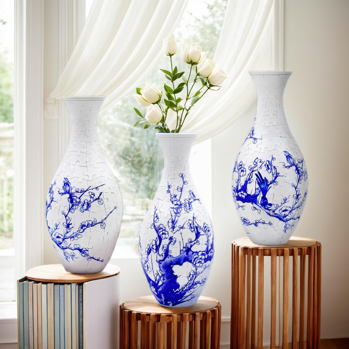 3D Puzzles Vase for Adults, 160 Pieces Puzzle Flower Vase for Home and Office Decor, DIY 4D Jigsaw Vase Arts and Crafts for Kids, Unique Housewarming Gifts for Moms YIZHOR