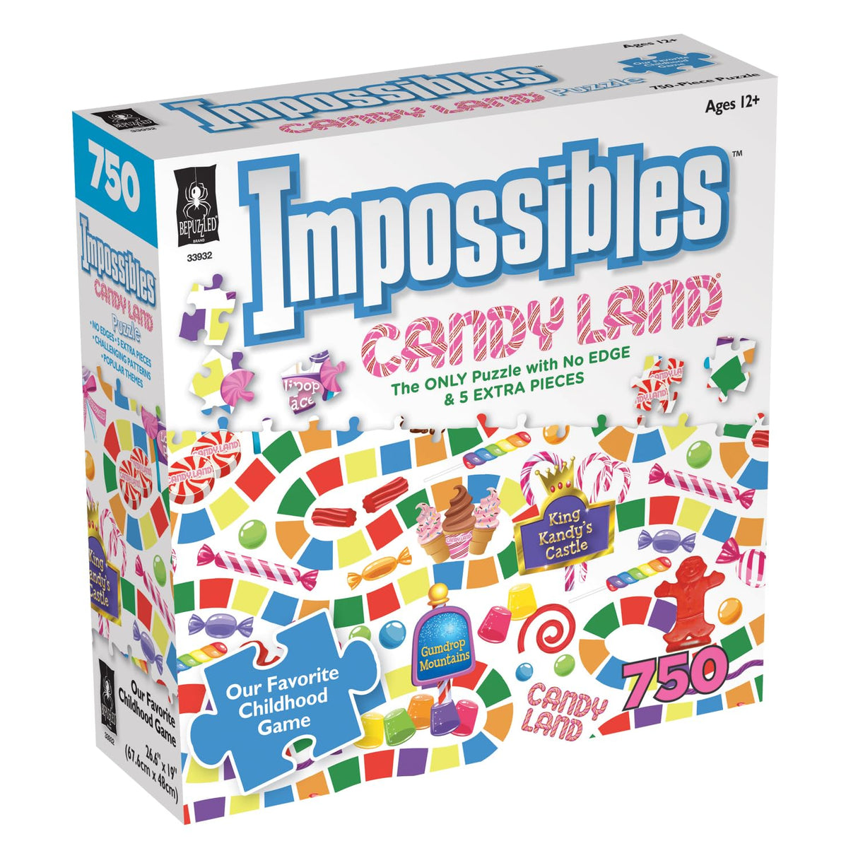 BePuzzled, Hasbro Candyland Game Impossibles Puzzle, Based on The Classic Game of Candyland, from BePuzzled, for Ages 15 and Up Bepuzzled