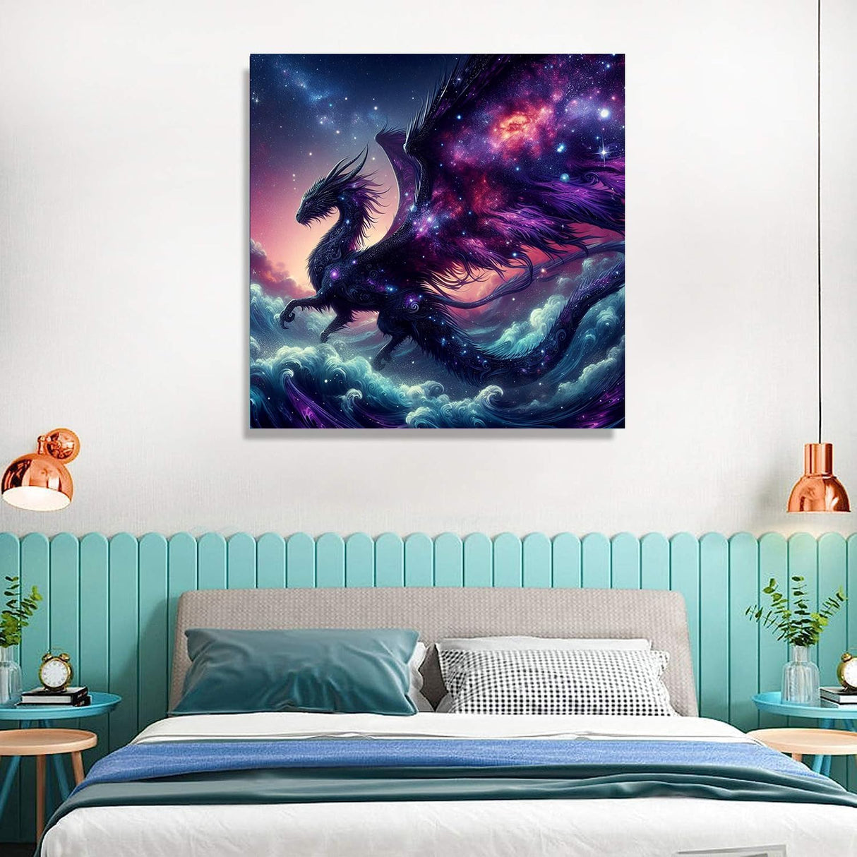 Axquilon Dragon Diamond Art Painting Kits for Adults-Round Full Drill Dragon Diamond Painting Kits for Beginners-DIY 5D Diamond Gem Art Kits for Adults for Gift Home Wall 14x14in Axquilon