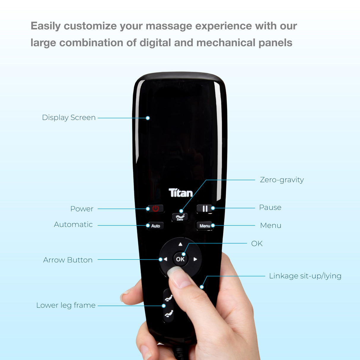 Osaki Titan Quantum Black Massage Chair with 3D SL-Track Rollers, 3 Step Zero Gravity, Full Body Airbag Massage, Intelligent Voice Control, Back & Calf Heat and Foot Roller Massage Osaki