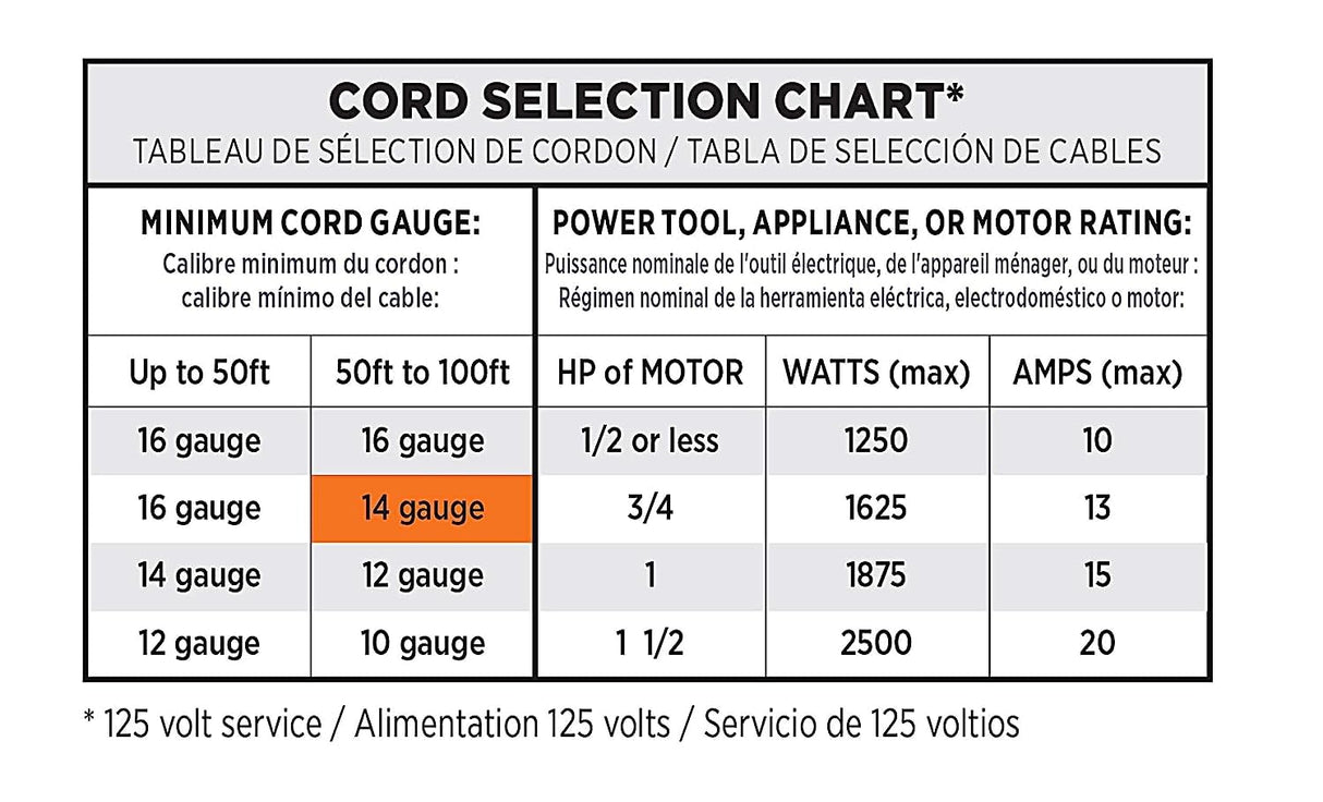 Clear Power 100 ft 14/3 SJTW -50°C Extreme Cold Weather Outdoor Indoor Extension Cord, Blue, Grounded Plug and Lighted Connector, Ideal for Snow Blowers and Power Tools, DCOC-0078-DC Clear Power