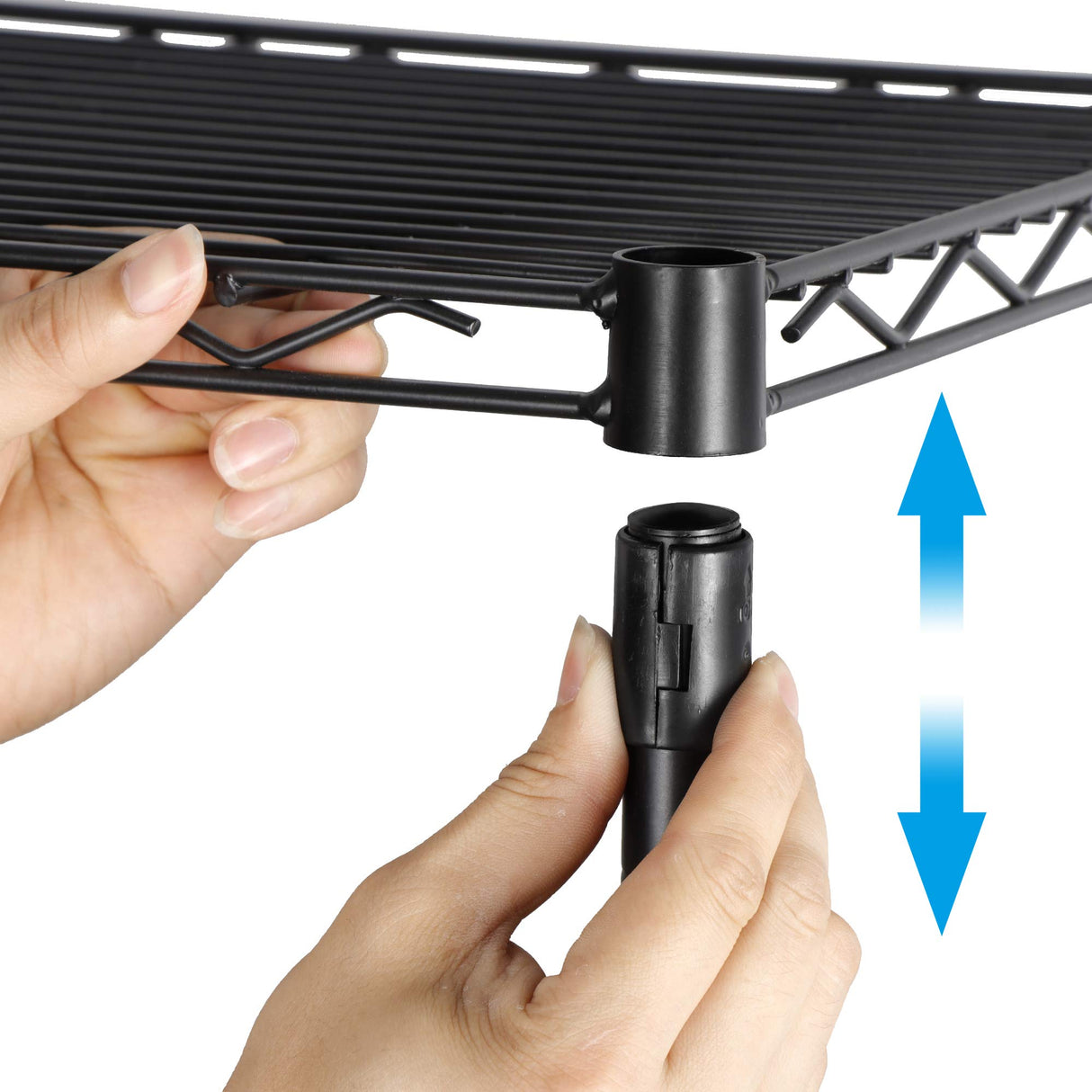 ZENY 4-Shelf Adjustable, Heavy Duty Storage Shelving Unit, Steel Organizer Wire Rack, Storage Rack with Leveling Feet for Kitchen Office Garage ZENY