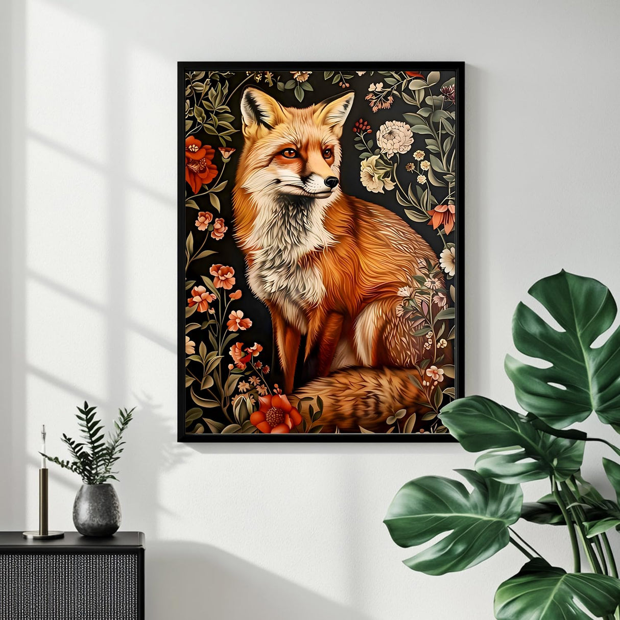 Mandun Paint by Numbers for Adult, Fox Paint by Numbers Kit for Adults Beginners, DIY Acrylic Oil Painting Kits with Brushes for Home Wall Decor 16x20Inch Mandun