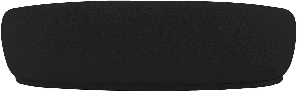 Meridian Furniture 693Black-S Hyde Collection Modern | Contemporary Boucle Fabric Upholstered Sofa, Black, 89.5" W x 38" D x 27.5" H Meridian Furniture