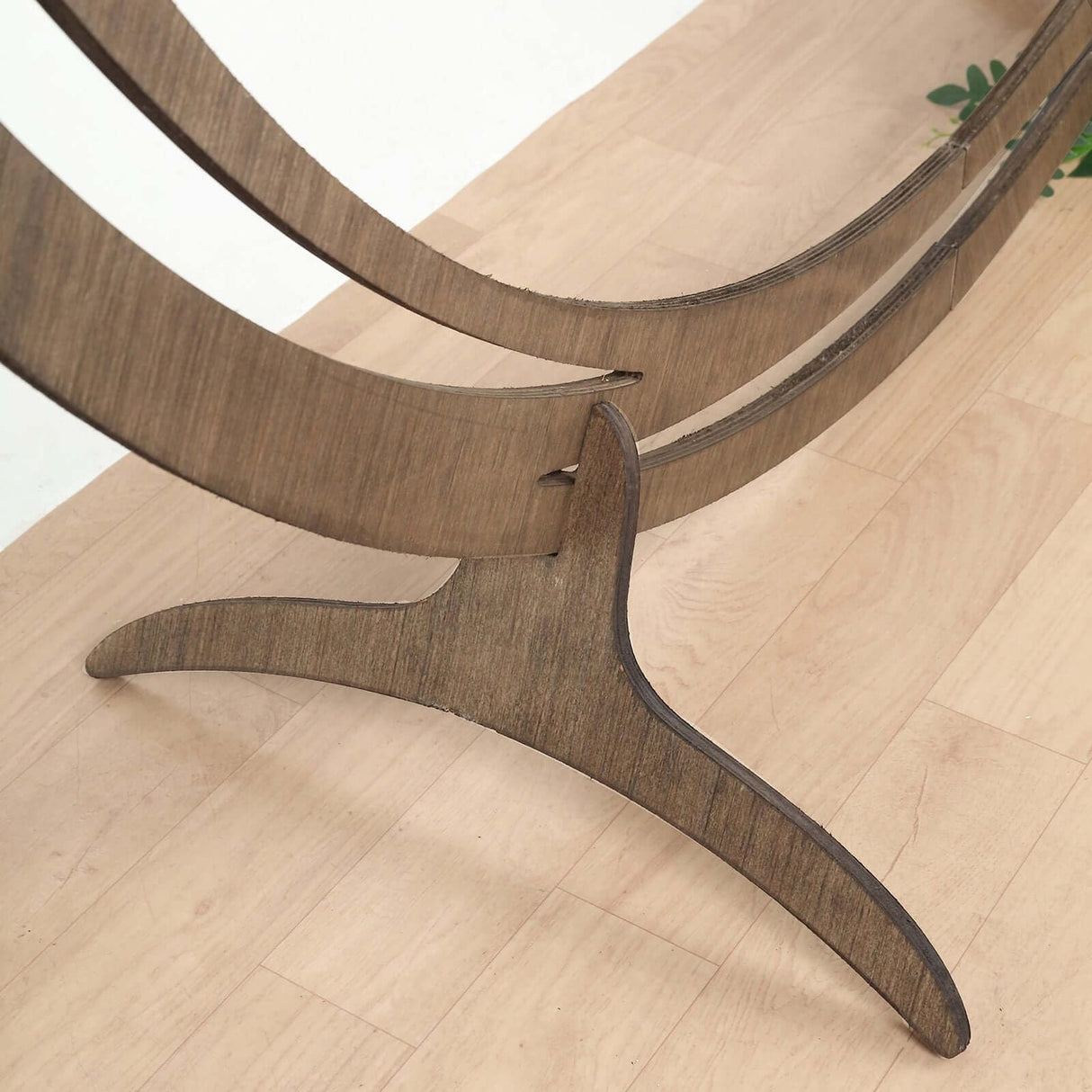 TABLECLOTHSFACTORY 8ft Natural Brown Wood DIY Round Wedding Arch Backdrop Stand, Rustic Photo Backdrop Stand Tableclothsfactory