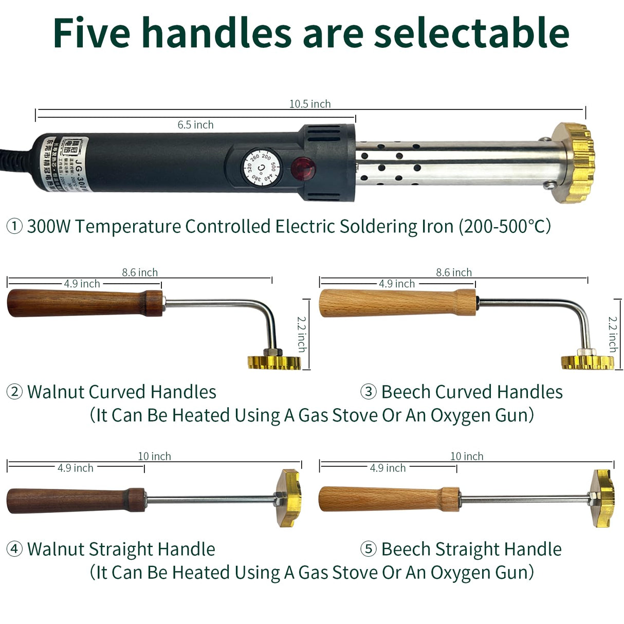 Custom Branding Iron Stamp for Wood and Leather - Personalised Logo Tool by HRCOYES (1.5x1.5 Inch) HRCOYES