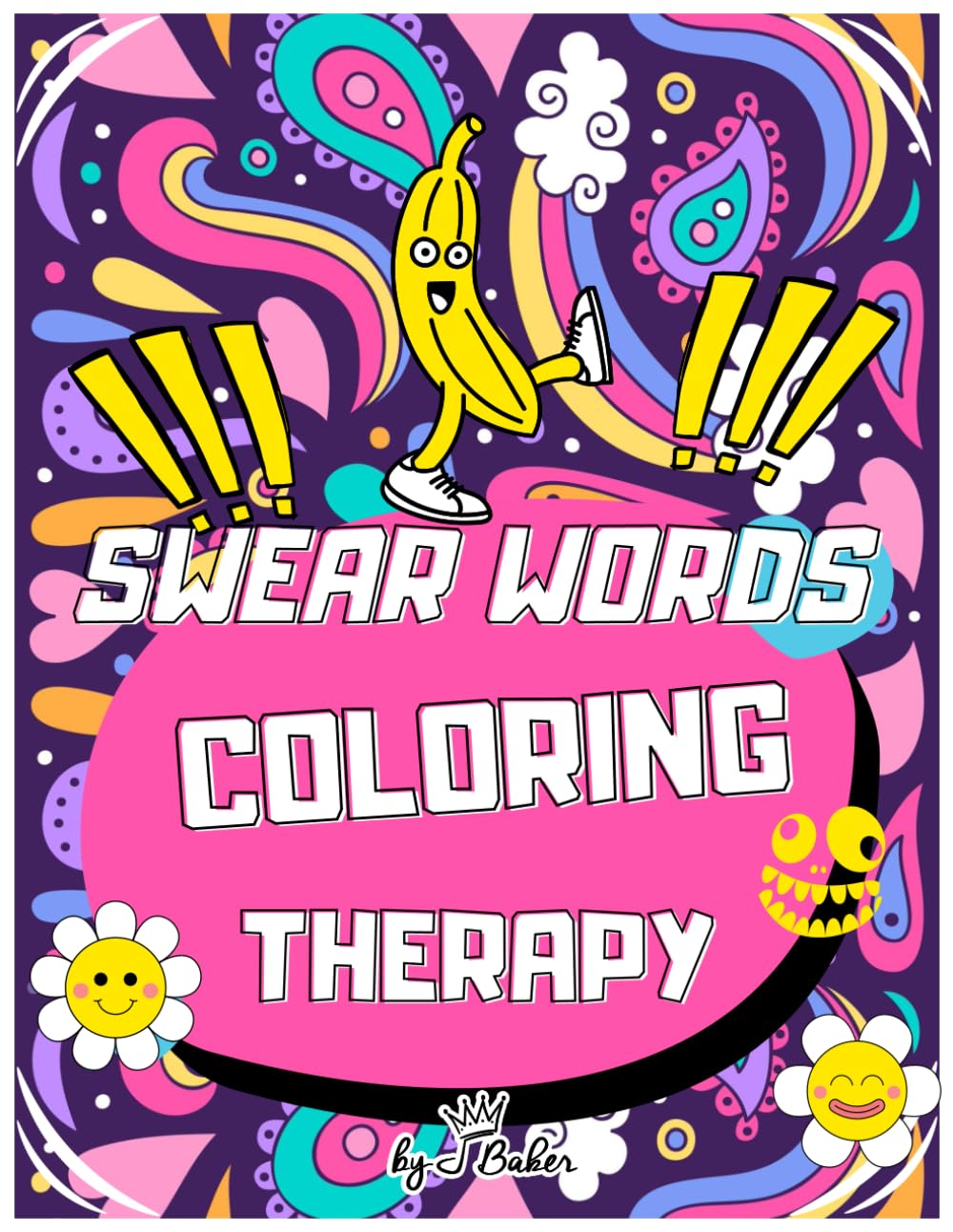 Swear Words Coloring Therapy: Adult Coloring Book for Women, Men, and Teenagers WoodArtSupply
