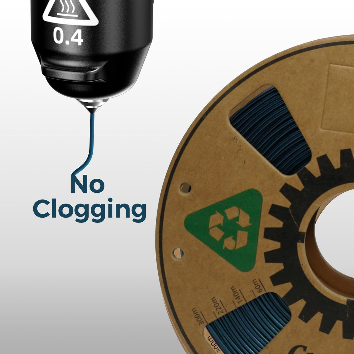 Creator PETG Filament 1.75mm, High Speed 3D Printer Filament 1KG for Max 500mm/s Fast Printing, Burnt Titanium Color Changing Filament, Tough Chameleon 3D Printing Filament (Burnt Titanium) Creator