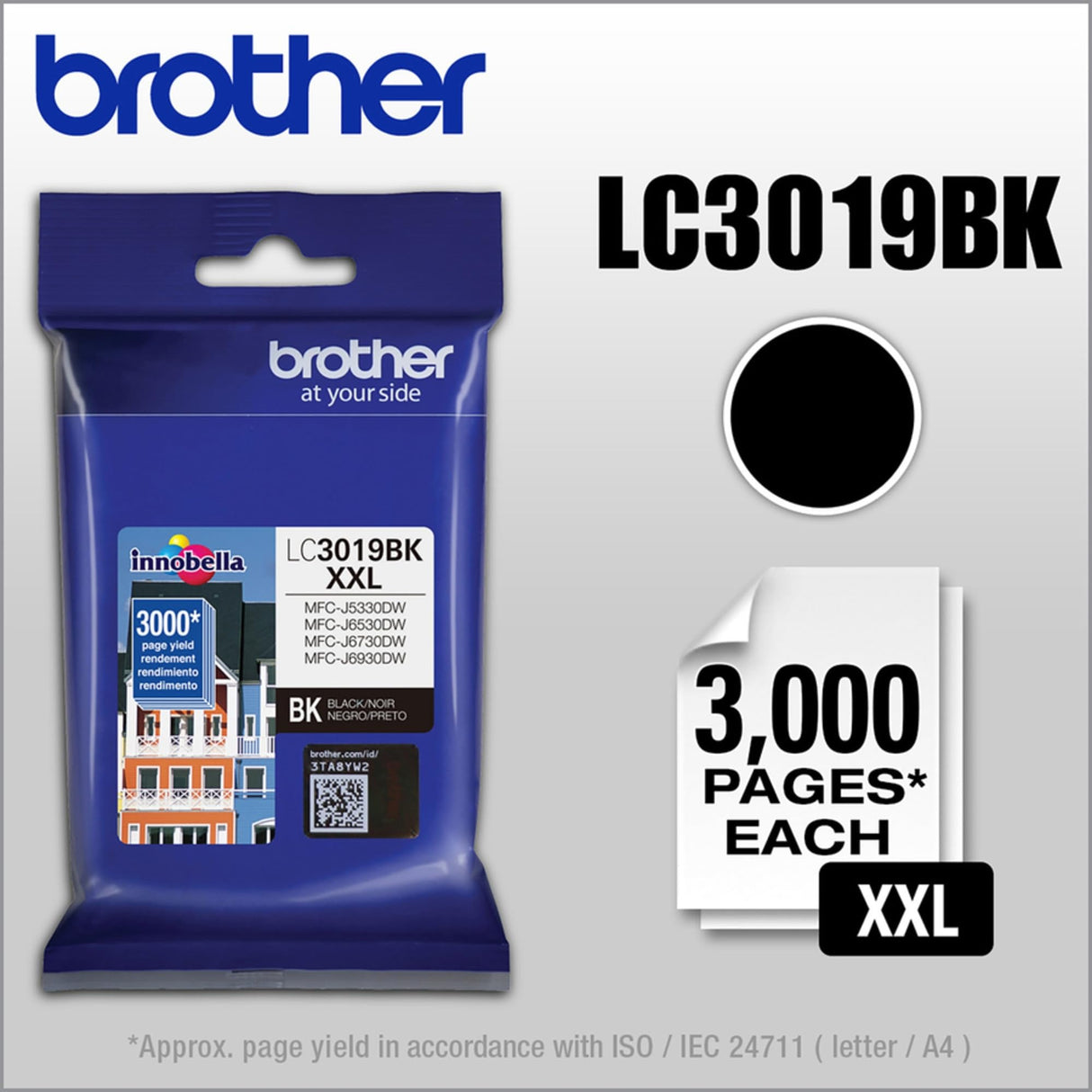Brother LC3019BK Super High Yield Black -Ink -Cartridge Brother