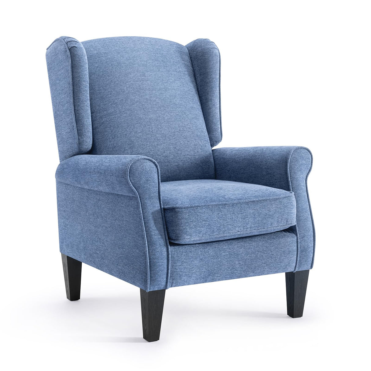 FLUSGO Modern Accent Chair, Chenille Fabric Armchair with High Resilience Sponge & Sturdy Legs, Comfy Single Sofa Chair for Bedroom, Living Room, Reading & Balcony FLUSGO