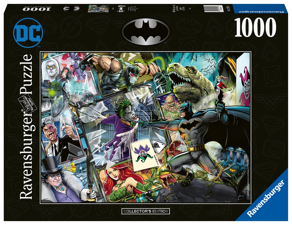 Ravensburger Batman Collector’s Edition 1000 Piece Jigsaw Puzzle | Premium Quality | Unique Softclick Technology | Ideal for Comic Book Fans and Puzzle Enthusiasts Ravensburger