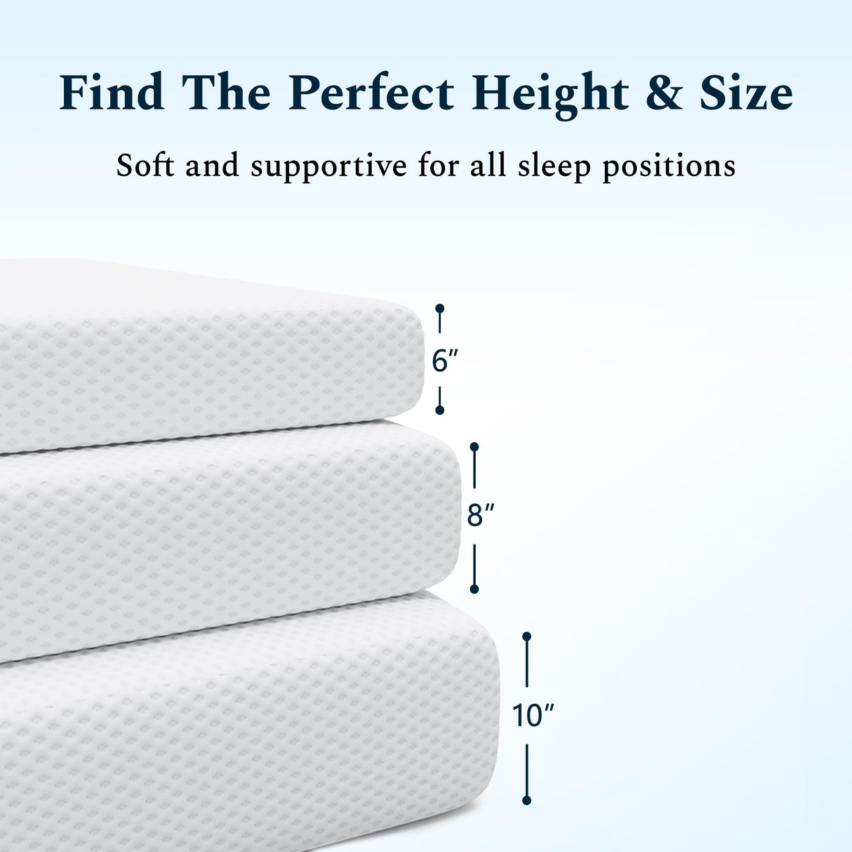 UACEO Queen Mattress, 8 Inch Memory Foam Mattress in a Box, Fiberglass Free Queen Size Mattresses for Pressure & Pain Relief, Soft and Comfortable UACEO