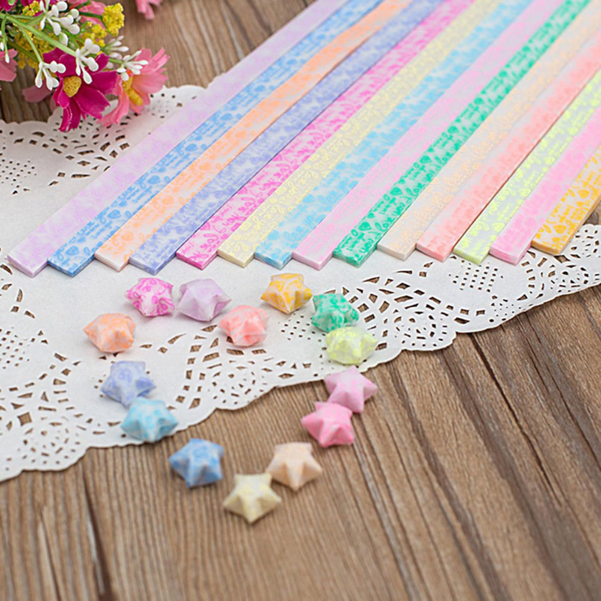 Origami Stars Papers Package DIY Paper, 600 Sheets - 20 Colors (Glows in the Dark) Aeojoor